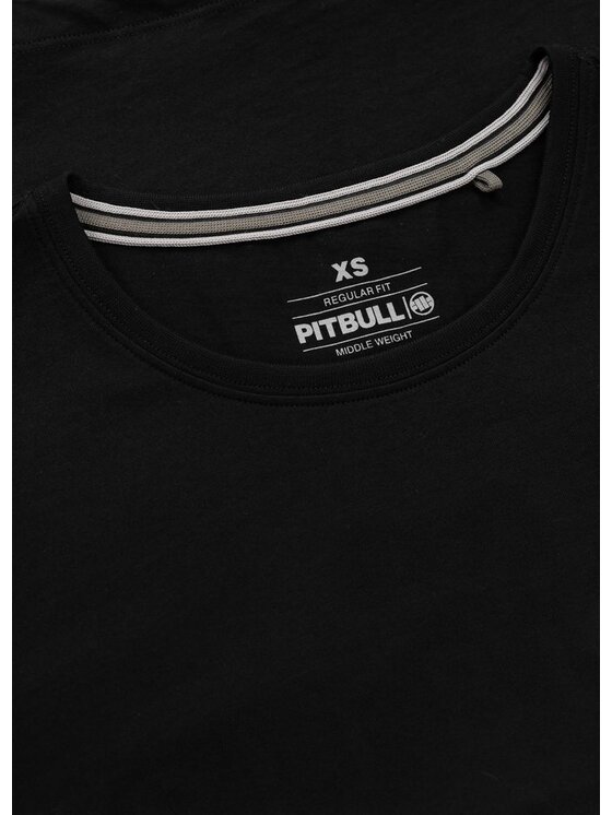 PITBULL PITBULL T-Shirt Koszulka damska NO LOGO M Czarny Regular Fit