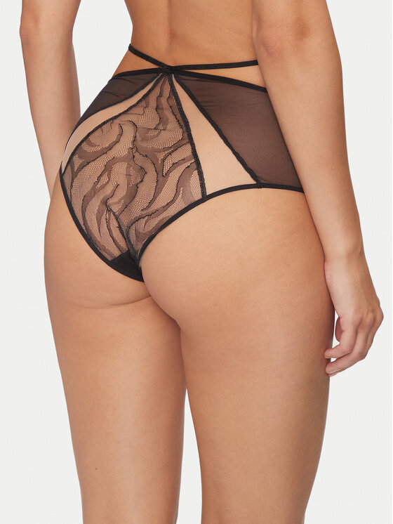 Chantelle Chantelle Klassischer Damenslip mit hoher Taille Ester Manas C019C5 Schwarz