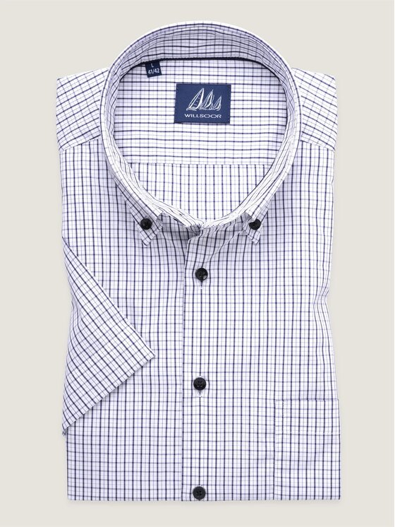Willsoor Willsoor Koszula 20954sl Biały Slim Fit