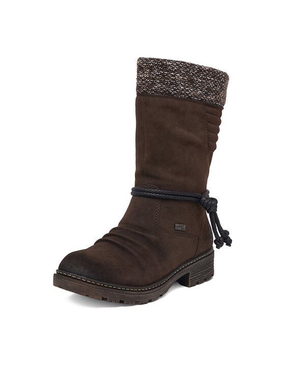 Rieker Rieker Kozačky CEO-Z4755-25 Tmavě hnědá