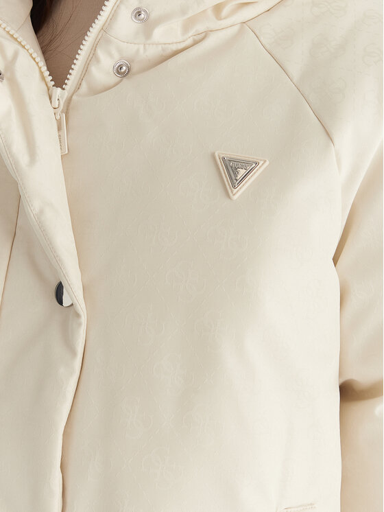 Guess Guess Kurtka zimowa V5BL07 WGLW2 Écru Relaxed Fit
