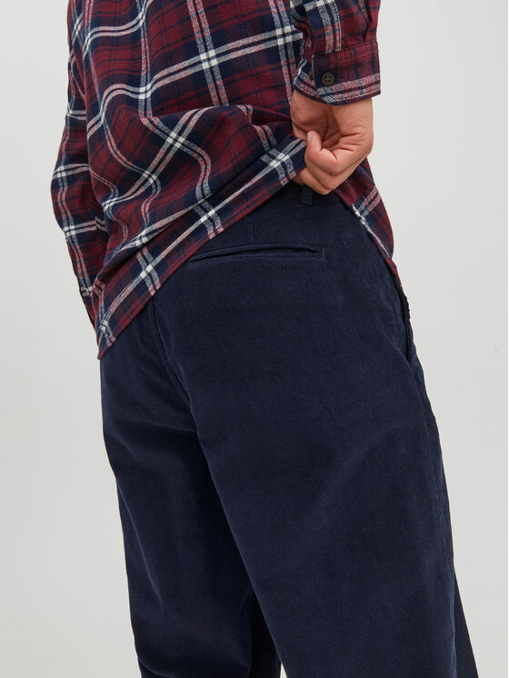 Jack & Jones Jack & Jones Szövet nadrág 12237547 Sötétkék Tapered Fit