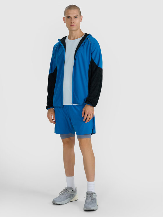 4F 4F Bluza techniczna TRAIL RUNNING Granatowy Regular Fit