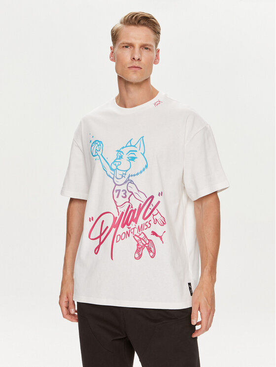 Puma Tričko Dylan s Gift Shop 625269 Biela Regular Fit