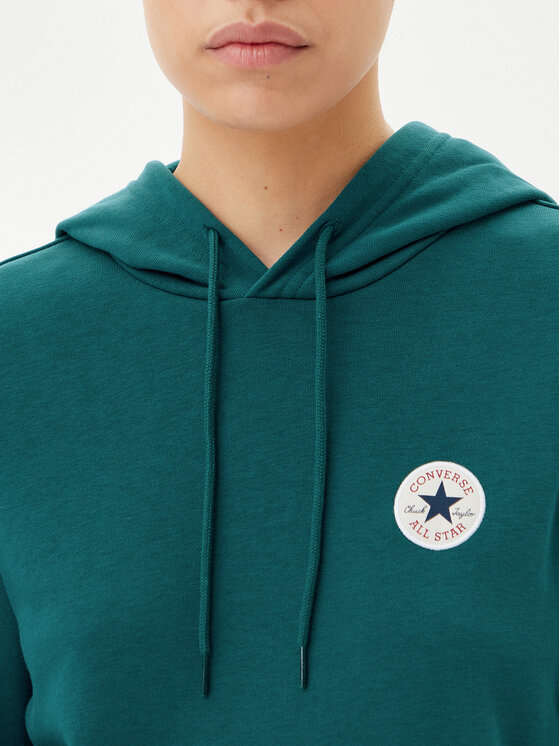 Converse Converse Bluză Go-To Chuck Taylor 10026983-A09 Verde Standard Fit