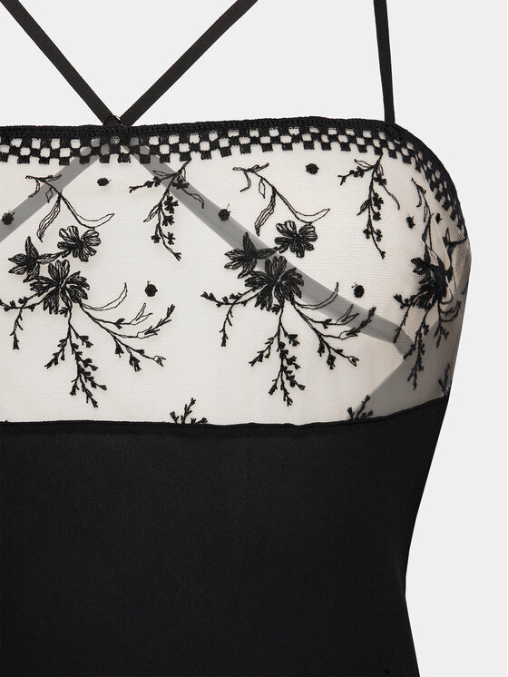 Passionata Passionata Cămașă de noapte Suzy P42TW5 Negru Regular Fit