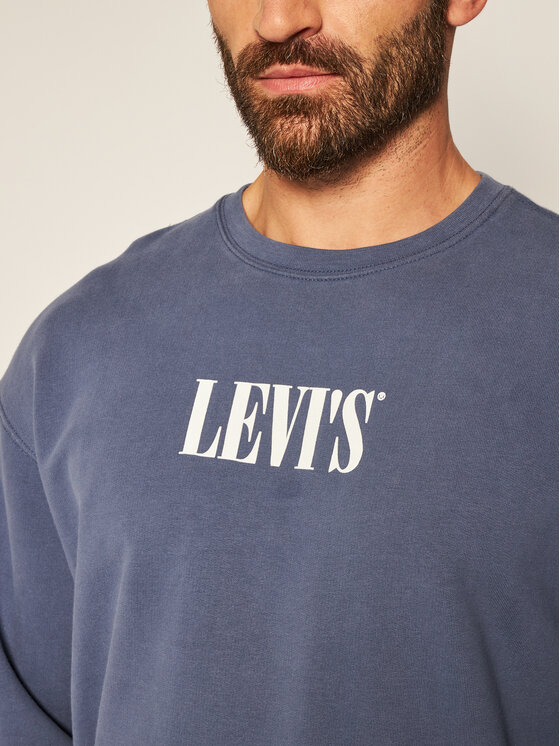 Levi's® Levi's Džemperis Graphic Crew 38712-0006 Tamsiai mėlyna Relaxed Fit