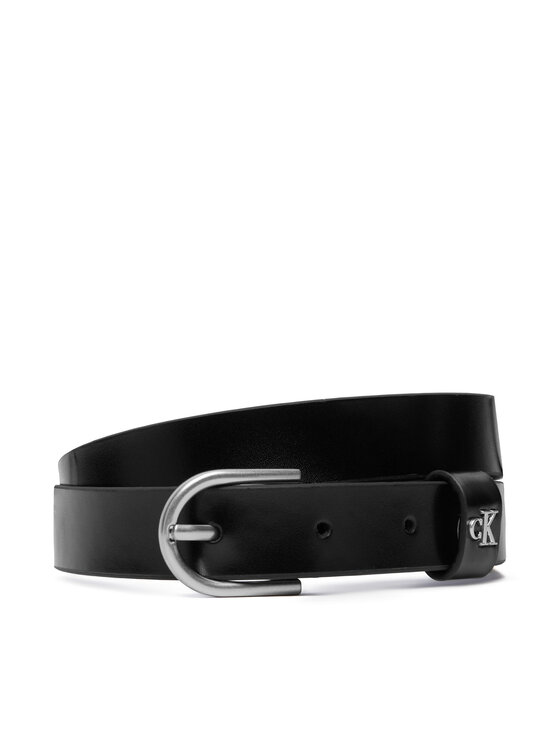 Calvin Klein Calvin Klein Gürtel Rounded Buckle Ck Loop 25Mm LV04F7107G Schwarz