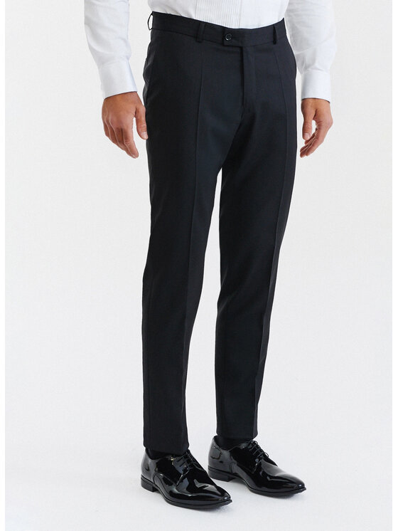 Pako Lorente Pako Lorente Spodnie garniturowe P000B-6S-001 Czarny Slim Fit