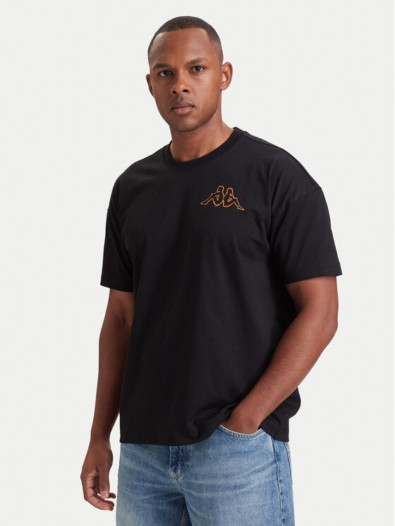 Kappa Kappa T-shirt 322M1CW Crna Comfort Fit