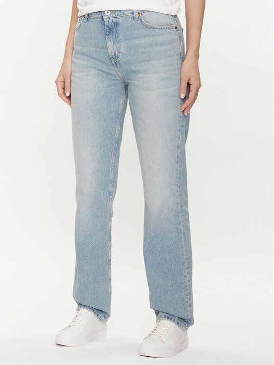 Mustang Mustang Jeans hlače Brooke 1013427 Modra Straight Fit