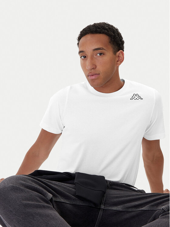 Kappa Kappa Marškinėlių komplektas Logo Myrto 322563W Balta Regular Fit