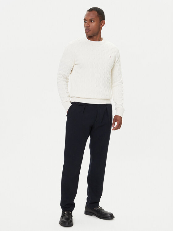 Tommy Hilfiger Tommy Hilfiger Džemper MW0MW33132 Écru Regular Fit