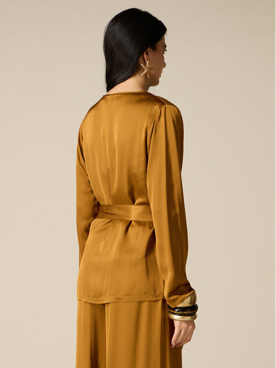 Oltre Oltre Giacca da abito R044R002356N037 Oro Regular Fit