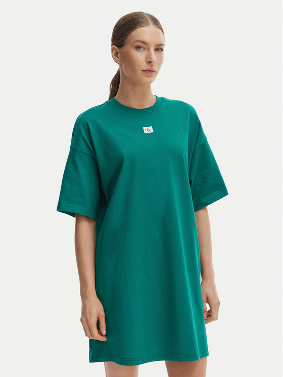 Calvin Klein Jeans Calvin Klein Jeans Každodenné šaty LV047F228G Zelená Oversize
