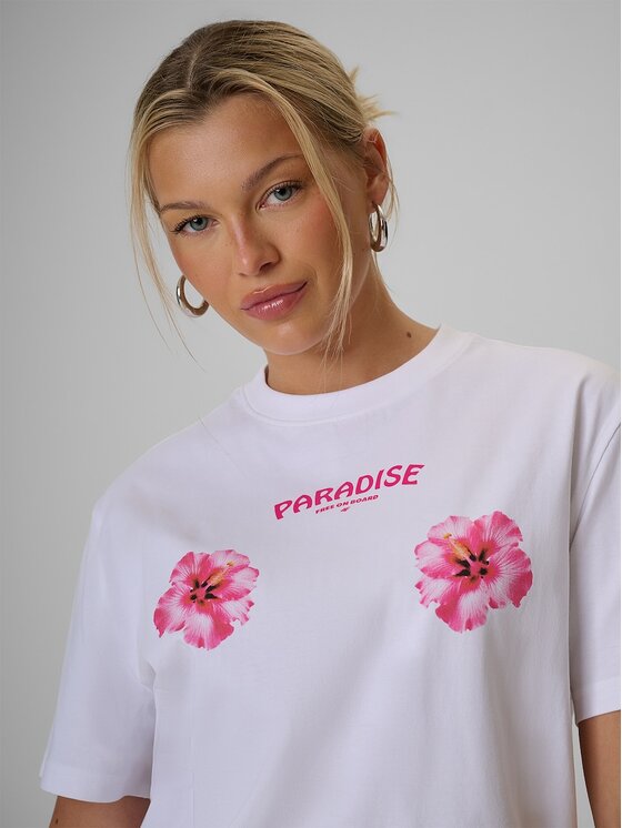 4F 4F T-Shirt 4FRSS26TTSHF3882-10S Biały Loose Fit