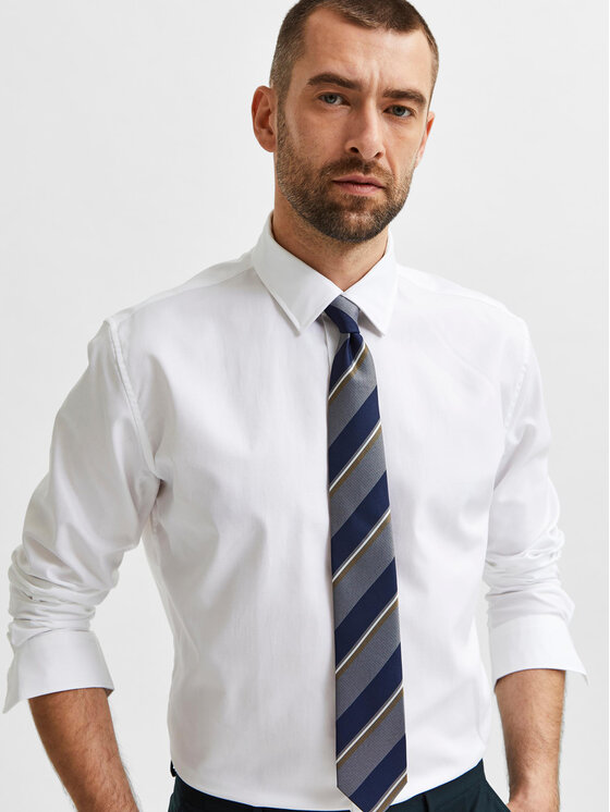 Selected Homme Selected Homme Košeľa Ethan 16080200 Biela Slim Fit