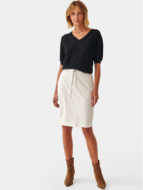TATUUM Tatuum Spódnica midi Hinoki 1 T2307.174 Biały Loose Fit
