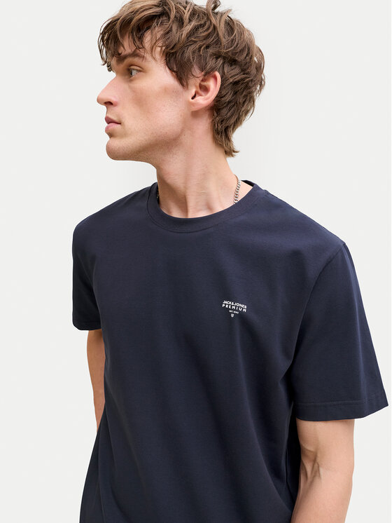 Jack & Jones Jack & Jones T-Shirt Tyler 12292383 Granatowy Regular Fit