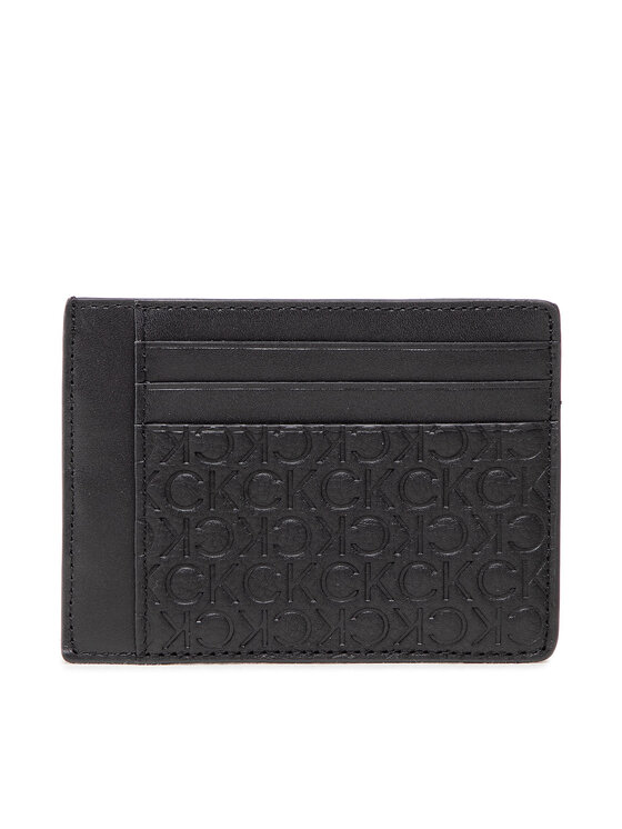 Etui pentru carduri Calvin Klein Subtle Mono Id Cardholder K50K509618 Negru