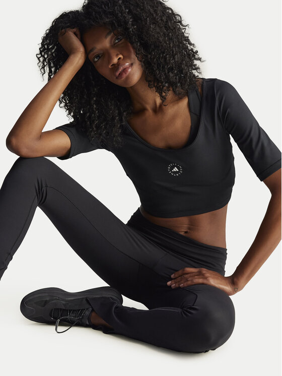 adidas by Stella McCartney adidas by Stella McCartney Legginsy TrueStrength IW0515 Czarny Regular Fit