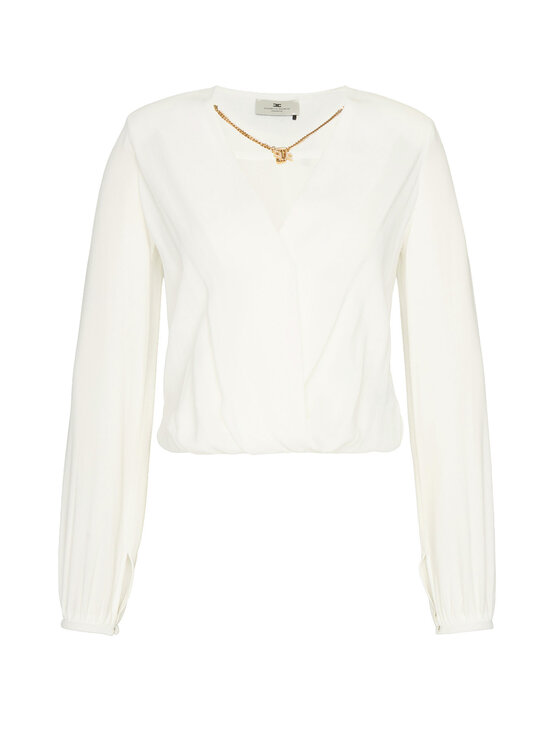 Elisabetta Franchi Elisabetta Franchi Bodi CB-007-62E2-V420 Valge Regular Fit