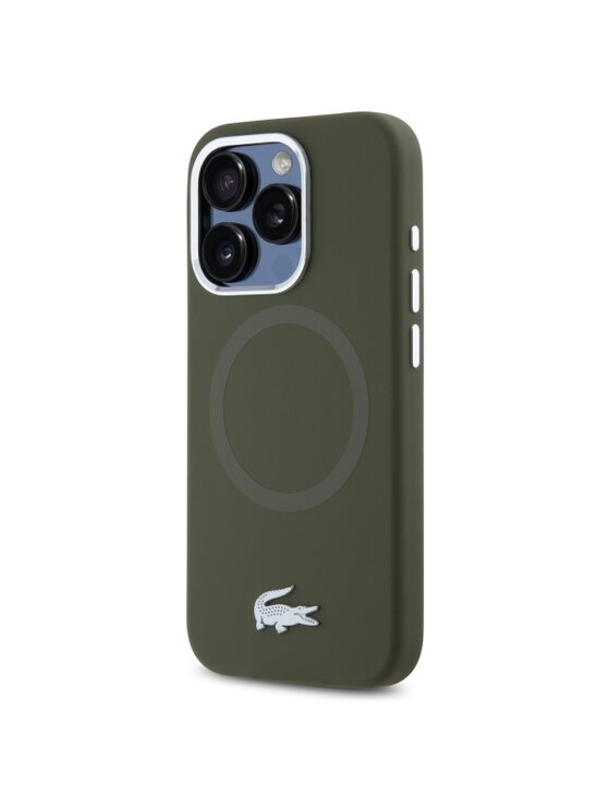 Etui na telefon Lacoste, Khaki, Apple iPhone 15 Pro