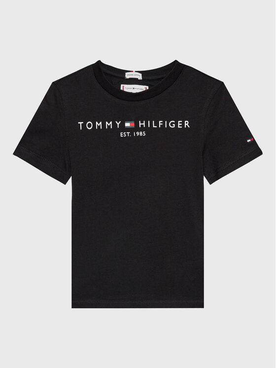 Tommy Hilfiger Majica Essential KS0KS00210 M Črna Regular Fit