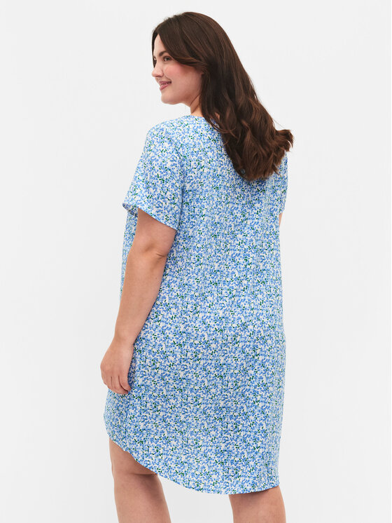 Zizzi Zizzi Poletna obleka CA02310P Modra Loose Fit