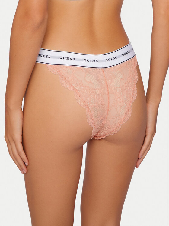 Guess Guess Дамски бикини тип бразилиана O97E01 KBBT0 Оранжев