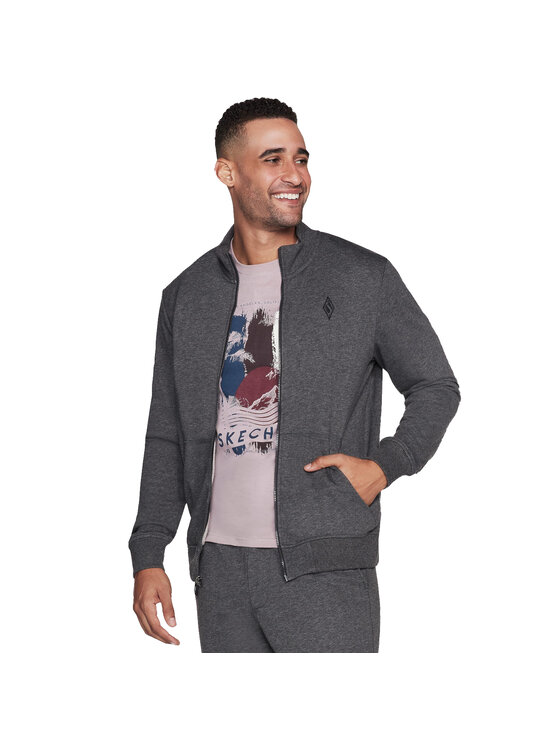Skechers Skechers Bluza Skechers The Hoodless Hoodie Szary Regular Fit
