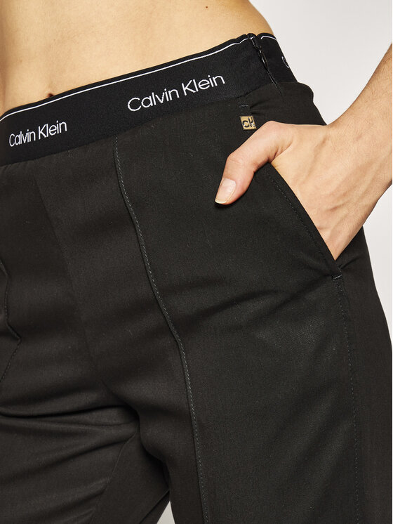 Calvin Klein Calvin Klein Jegginsy Tencel Branded Elastic K20K201765 Czarny Slim Fit