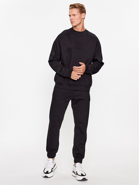 HUGO Hugo Mikina Dumbkin 50496640 Černá Relaxed Fit
