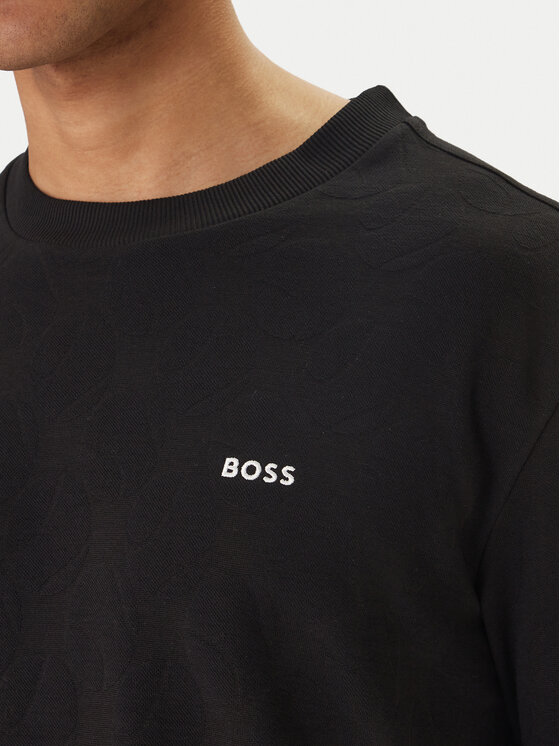 BOSS BOSS T-krekls Member 50558867 Melns Relaxed Fit