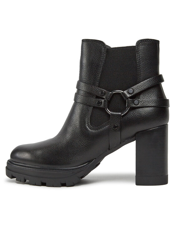 Tamaris Tamaris Kotníková obuv s elastickým prvkem 1-25046-41 Černá