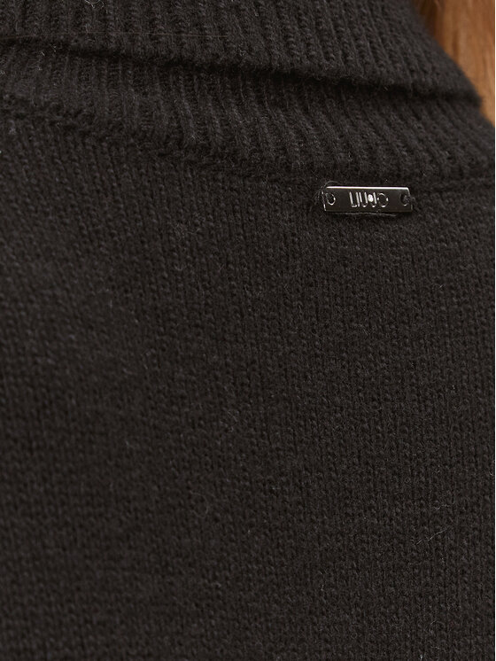 Liu Jo Liu Jo Džemper haljina MF3077 MS16G Crna Relaxed Fit