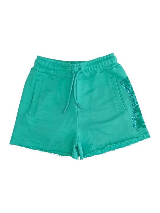 DISCLAIMER DISCLAIMER Szorty q-bab-69432 Zielony Regular Fit