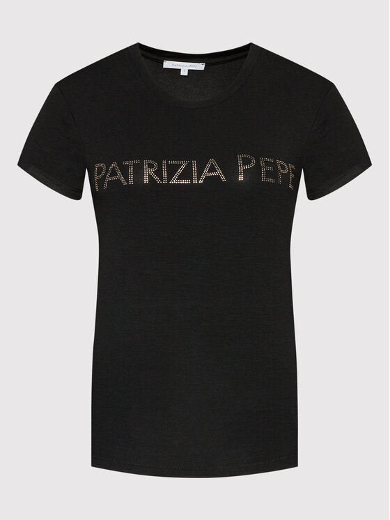 Patrizia Pepe Patrizia Pepe T-Shirt CM1419/J013-K103 Czarny Regular Fit