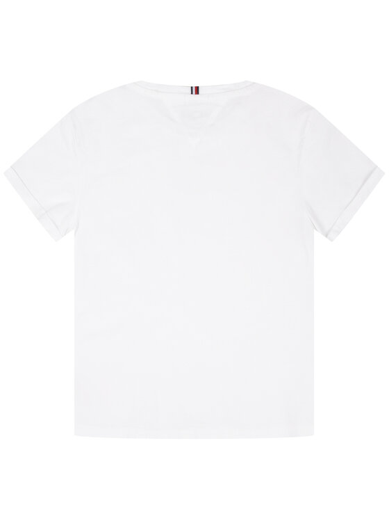 Tommy Hilfiger Tommy Hilfiger T-shirt Roll Up KG0KG04885 D Blanc Regular Fit