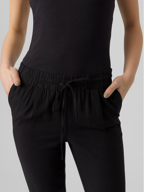 Vero Moda Vero Moda Kalhoty z materiálu Jesmilo 10279691 Černá Regular Fit