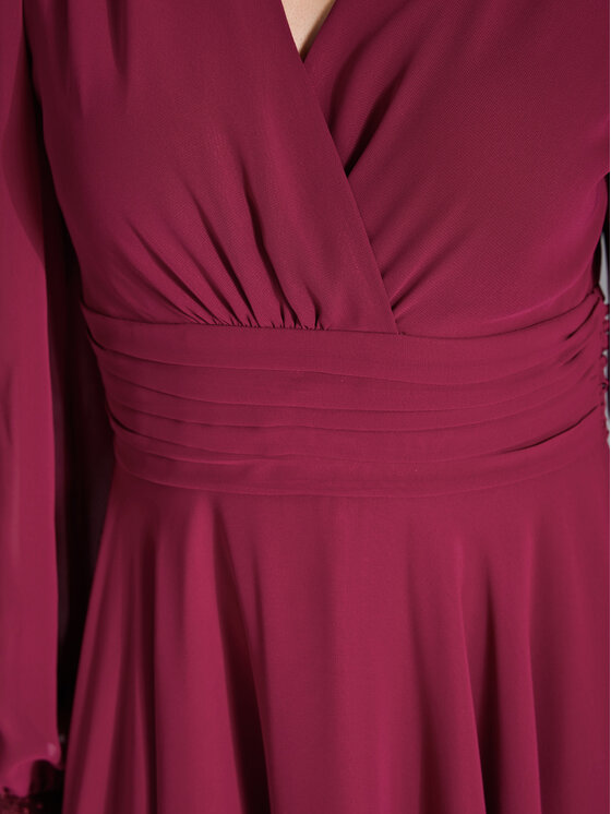Swing Swing Vakarinė suknelė 5AI17100 Vyšninė Regular Fit