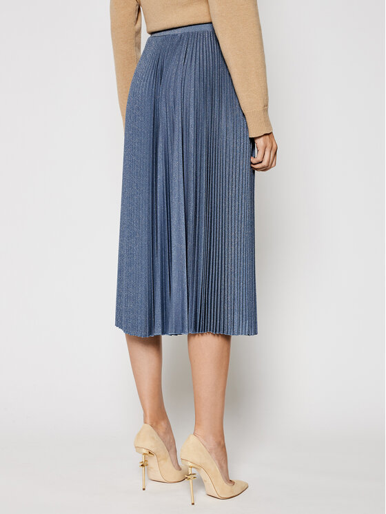 Marella Marella Fustă plisată Lepanto 37710311 Albastru Regular Fit
