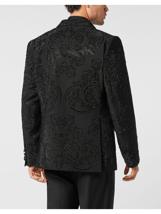 PHILIPP PLEIN PHILIPP PLEIN Marynarka 26093 Czarny Regular Fit