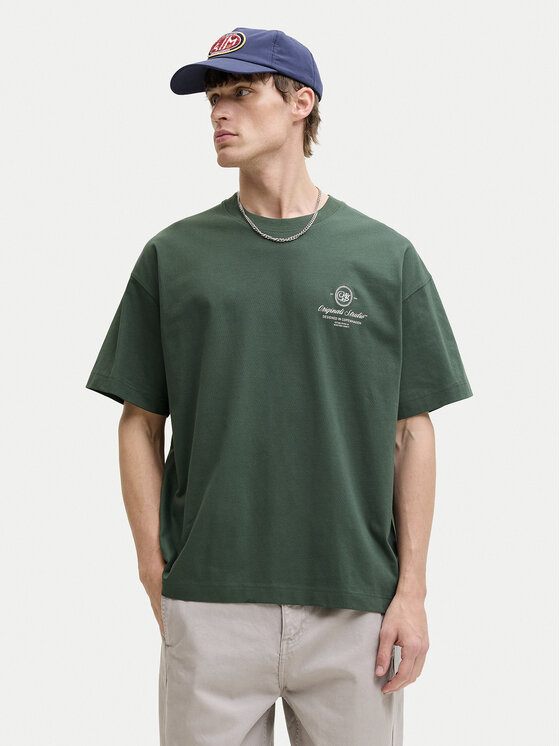 Jack & Jones Jack & Jones Marškinėliai Niagara 12293422 Žalia Regular Fit