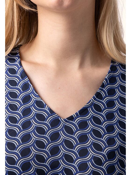QUIOSQUE QUIOSQUE Halenka VENT BLOUSE Tmavomodrá Regular Fit