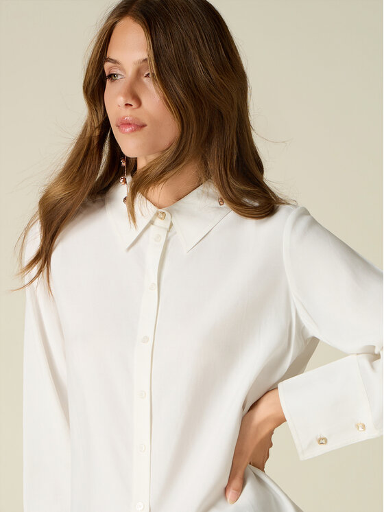 Oltre Oltre Koszula 5112R003250N011 Biały Regular Fit