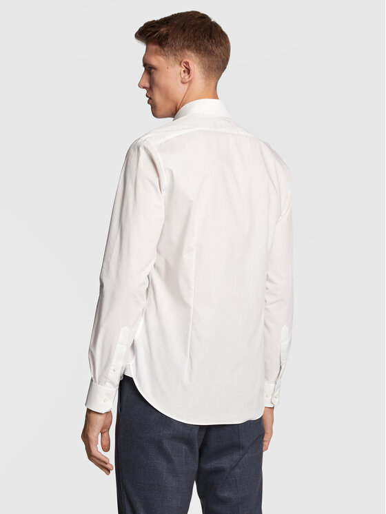 Michael Kors Michael Kors Cămașă MD0MD90425 Alb Slim Fit