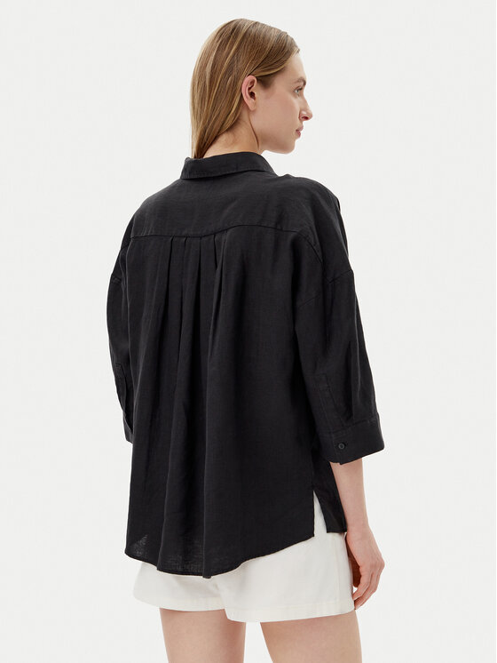 Tommy Hilfiger Tommy Hilfiger Camicia WW0WW46169 Nero Loose Fit