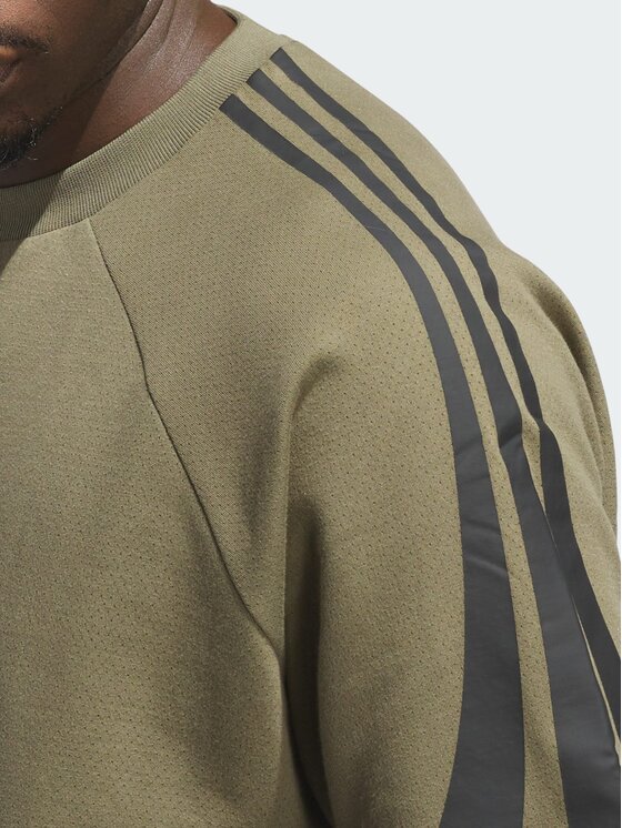 adidas adidas Bluza techniczna Basketball Zielony Loose Fit