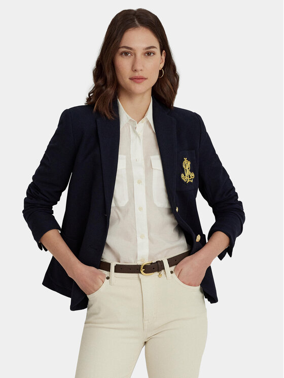 Lauren Ralph Lauren Bleizers 200797305005 Tumši zils Slim Fit